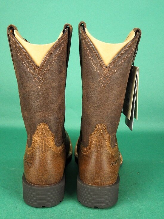 NEW Ariat Hybrid Grit Western Boot Mens 10 D Medium Earth/Alamo Brown Square Toe main image 12